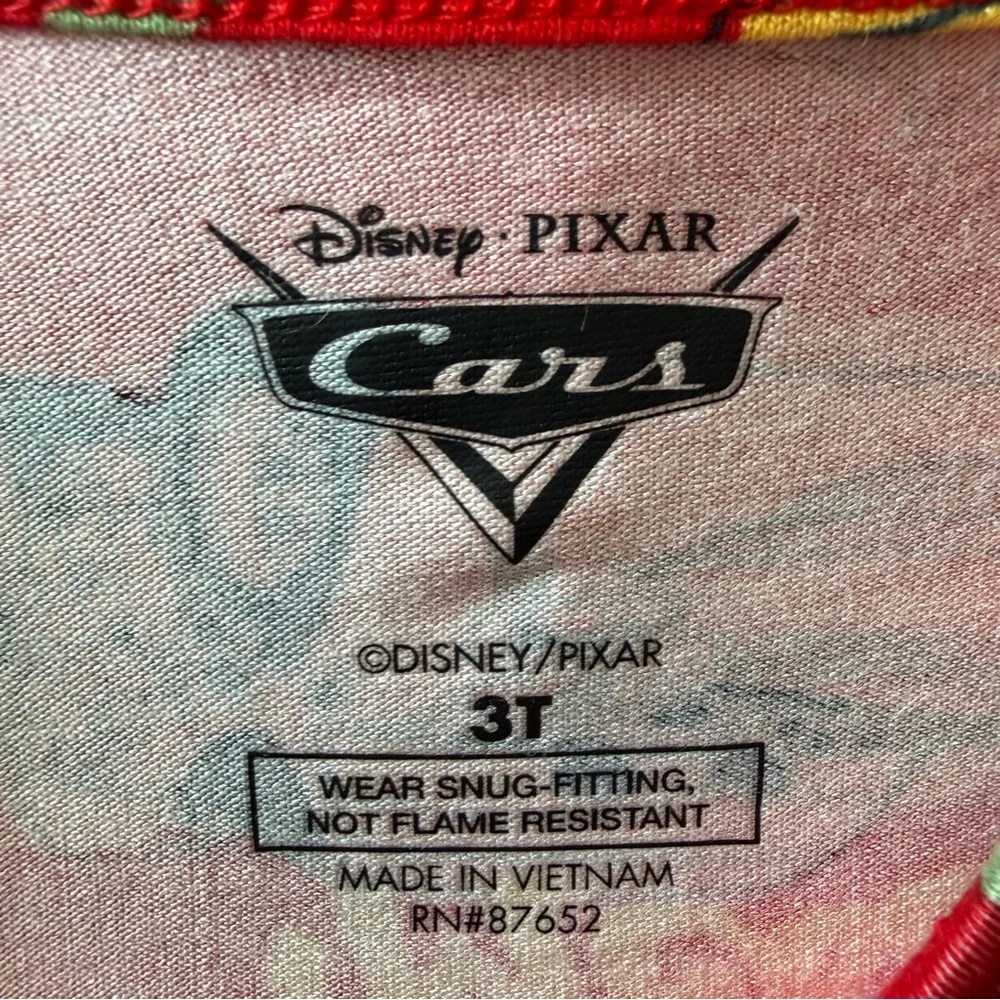 Disney Cars Boys Bamboo PJ Set 3T Toddler NEW McQueen Tow Mater Pajama LMQ - Picture 3 of 5